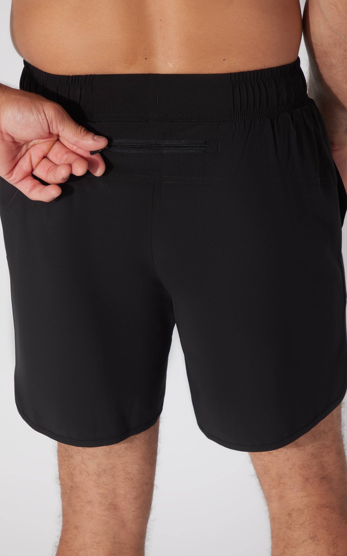 Men's  Woven Short with Back Zipper Pocket