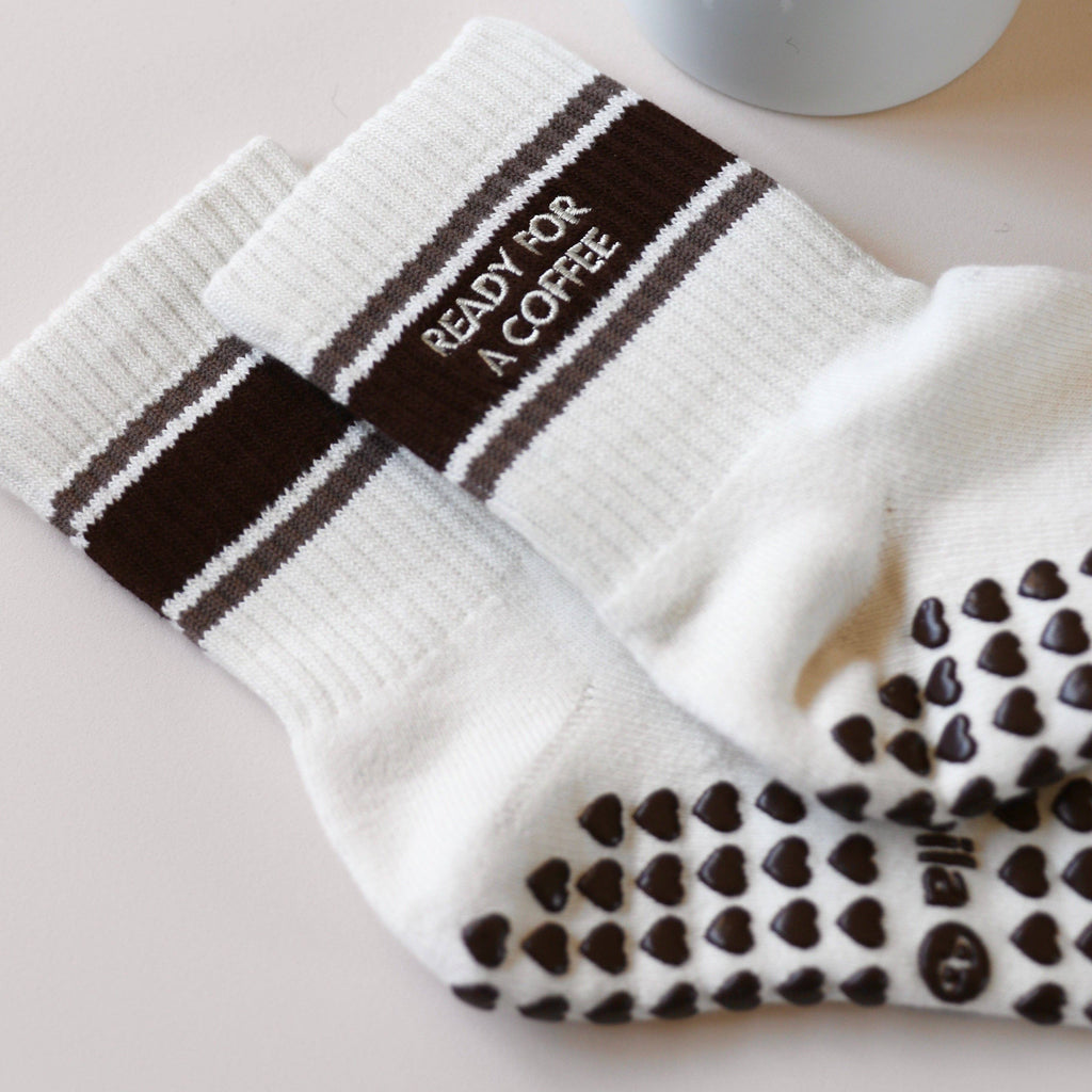 Ready for a Coffee Grip Socks