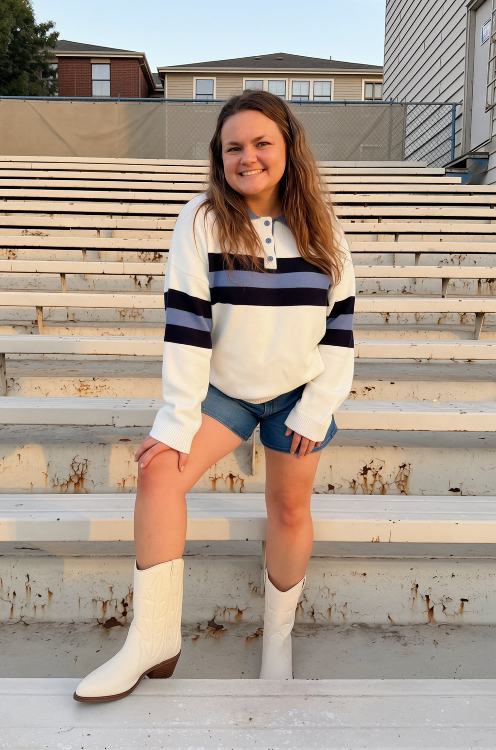 RUGBY KNIT SWEATER TOP