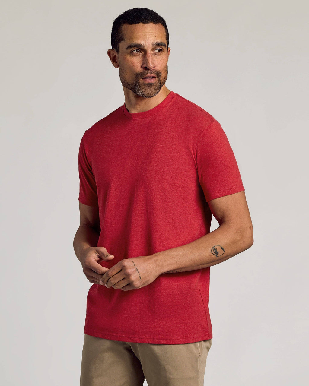 Dark Heather Lava Classic Crew Neck