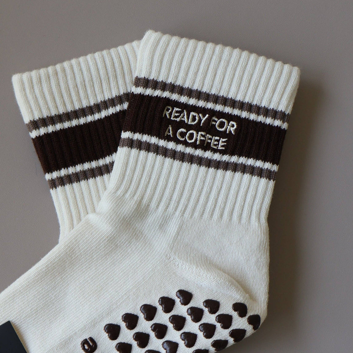 Ready for a Coffee Grip Socks
